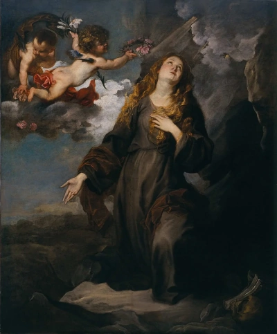 Santa rosalia en la gloria
