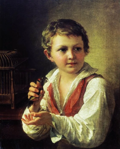 A Boy with a Finch.