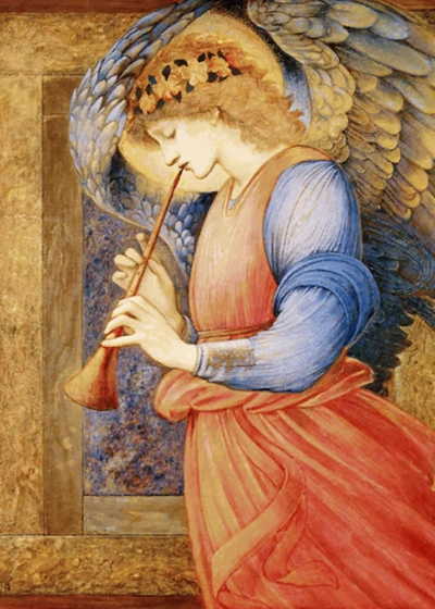 Ángel tocando el flagelo