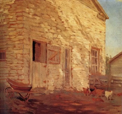 Antiguo granero de piedra.
