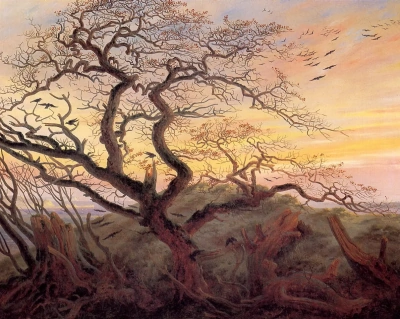 Árbol con cuervos