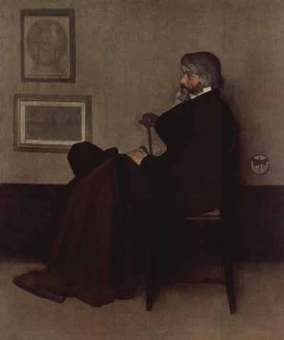 Arreglo en gris y negro No. 2. Retrato de Thomas Carlyle
