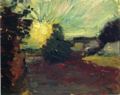 Atardecer en Córcega.