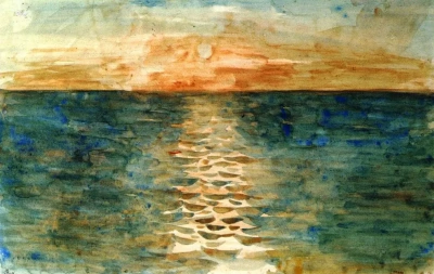 Atardecer en el mar