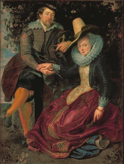 Autoretrato con su esposa