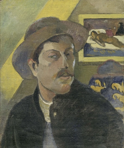 Autorretrato con sombrero.
