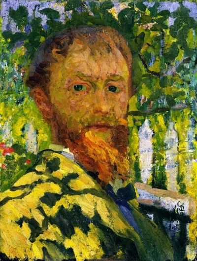 Autorretrato en el jardín