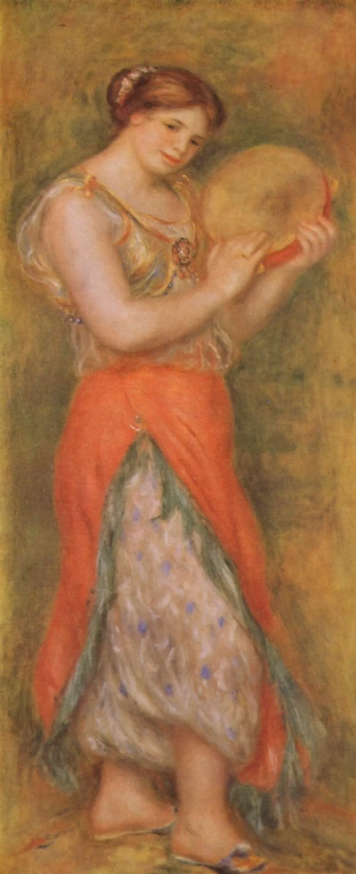 Bailarina con pandero.
