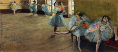 Bailarina en clase de baile