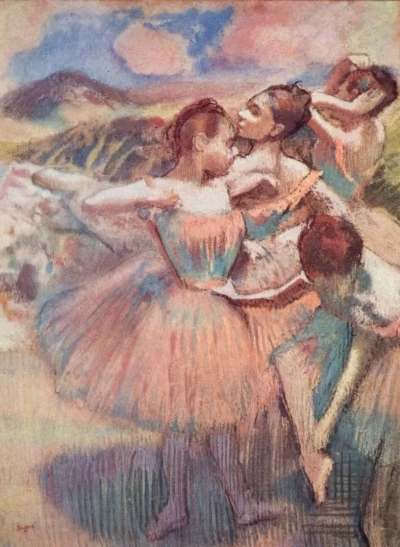 Bailarina en un paisaje