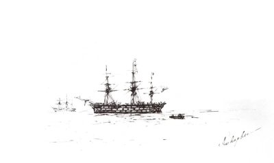 Barco de tres mástiles