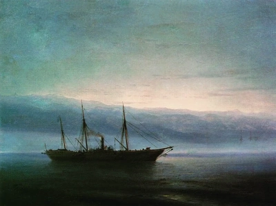 Before the battle. The Ship "Konstantin"