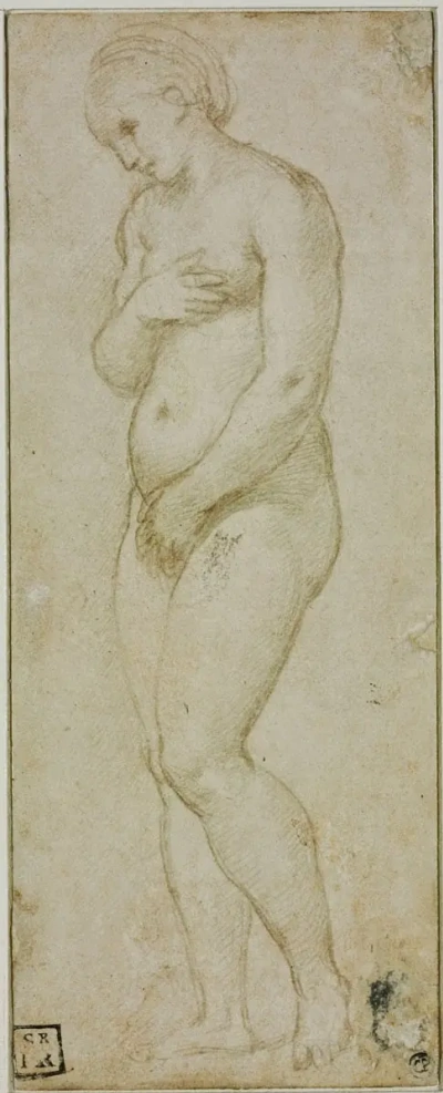 Boceto de la figura de venus.