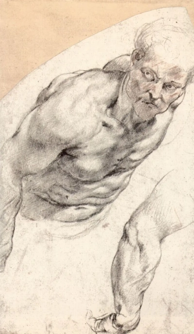 Boceto de modelo desnuda