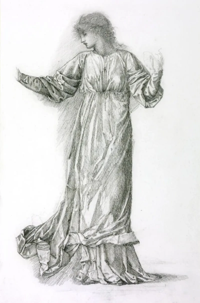 Boceto de una mujer bailadora para "Mill"