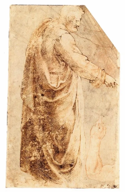 Boceto del hombre de pie