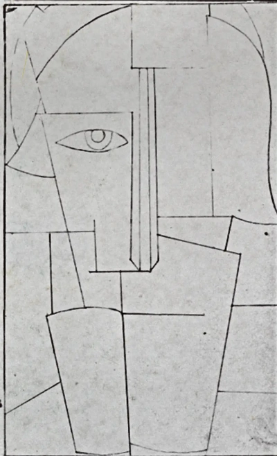 Boceto para el retrato de Ivan Kluna.