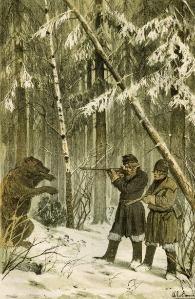 Bocetos de caza (oso)
