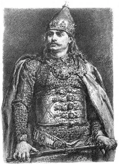 Bolesław III Wrymouth. Serie "Retratos de reyes y príncipes de Polonia"