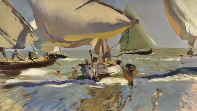 Botes en la costa