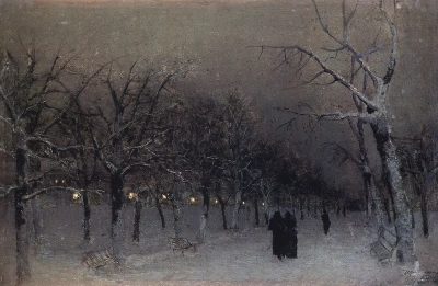 Bulevar en invierno