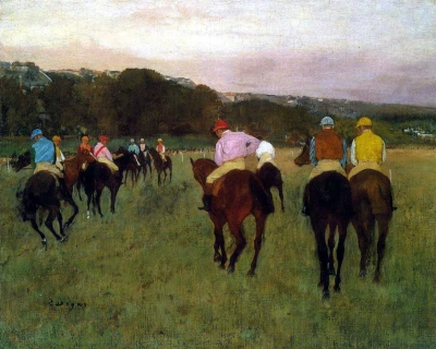 Caballos de carrera en Longchamp