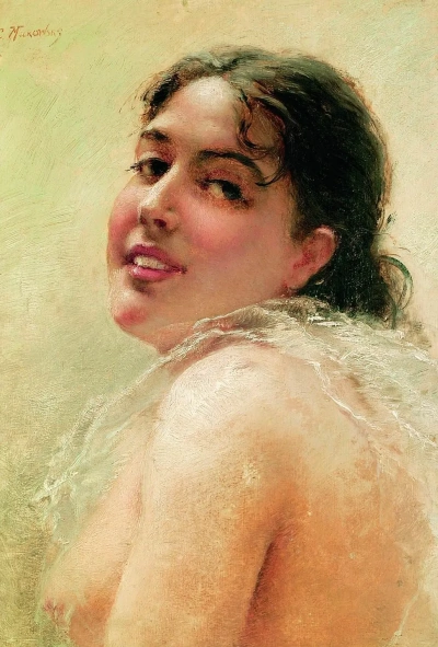 Cabeza (retrato de Yu.P. Makovskaya)