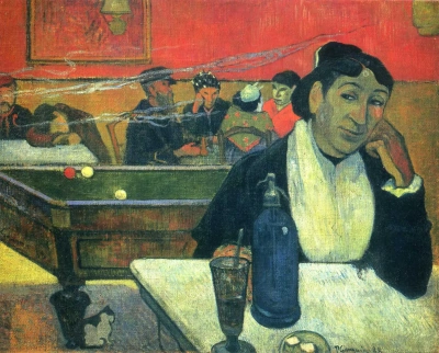 Café de noche en Arlés.