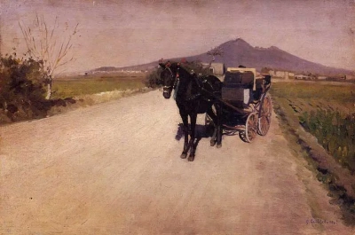 Camino cerca de Nápoles