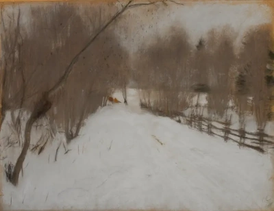 Camino de invierno en Domotkanov