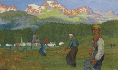 Campo de trigo con cuervos.