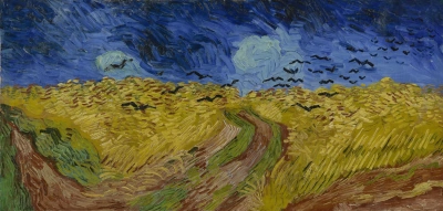 Campo de trigo con cuervos