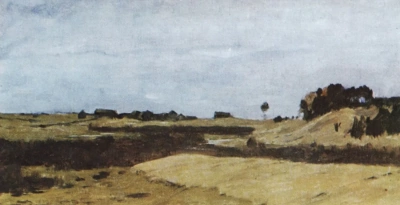 Campo. Un boceto para la pintura del mismo nombre.