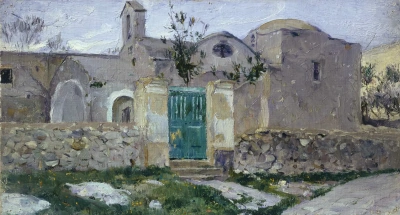 Capri Entrada al monasterio. Etude