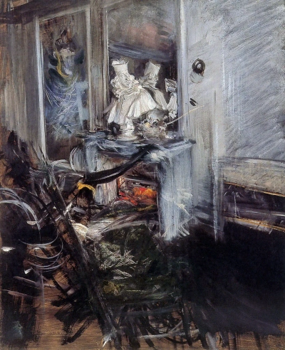 Cardenal Bernini en el estudio