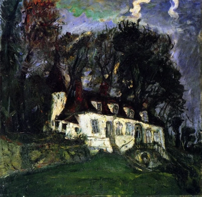 Casa en llamas.