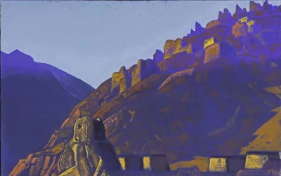 Castle of Maitreya (Tibetan Landscape)