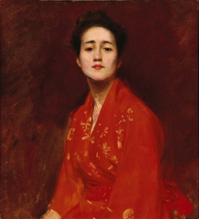 "Chica en vestido japonés"