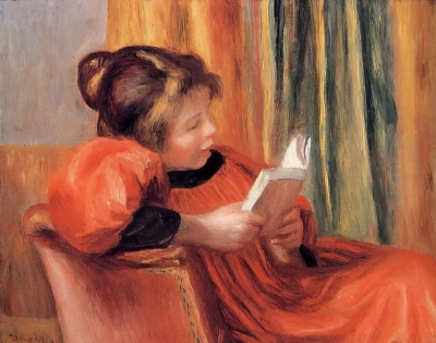 Chica leyendo.