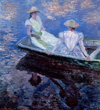 Chicas en un bote