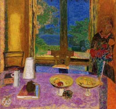 Comedor con vistas al jardín.
