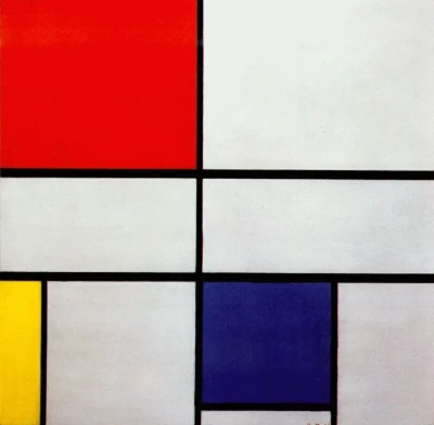 Composición No. 3 con rojo