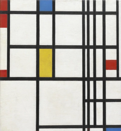 Composición con rojo
