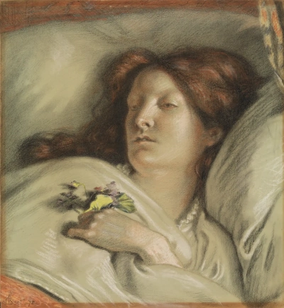 Convaleciente Retrato de la esposa del artista.