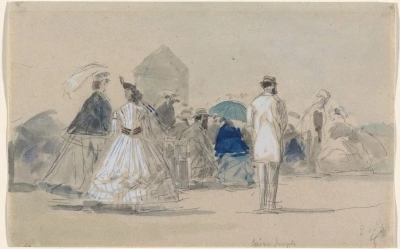 Crinolinas en la playa