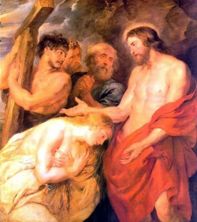 Cristo y María Magdalena.