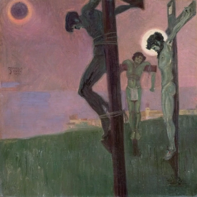 Crucifixión con Eclipse de Sol.