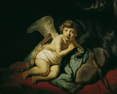 Cupido con burbujas