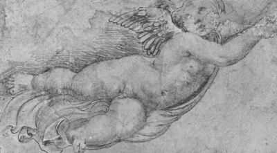 Cupido deslizante. Boceto para "Triunfo de Galatea"