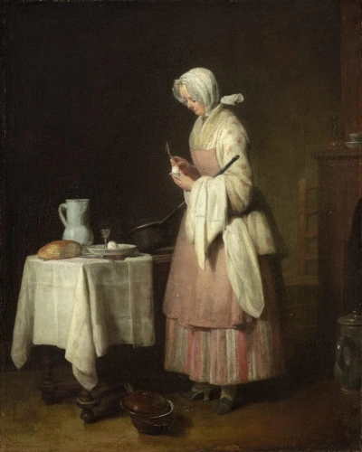 Dama de limpieza ahorrativa